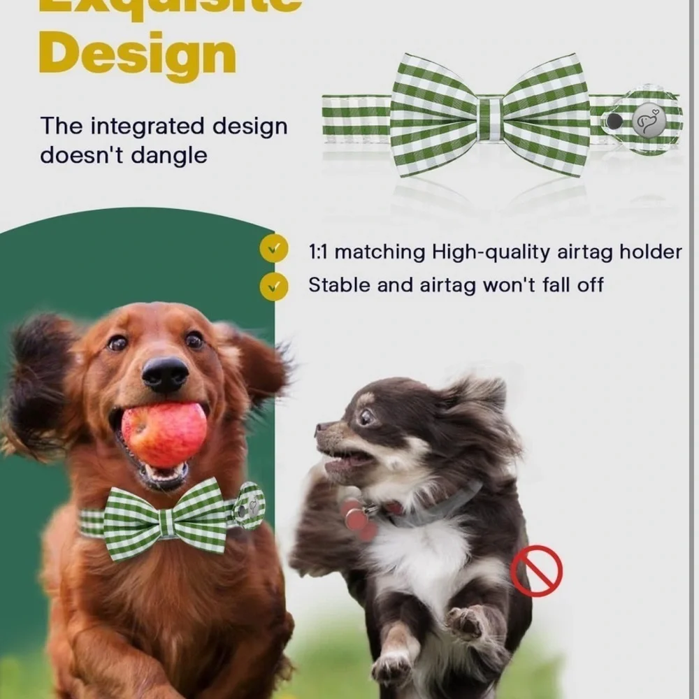 Air Tag Holder Case, Adjustable Soft Collar with Quick-Release Metal Buckle S